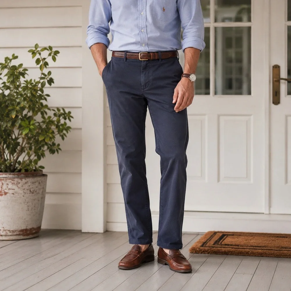 Polo Ralph Lauren Chino Pants Straight Leg Classic Fit Navy Men's 32x28 Cotton
